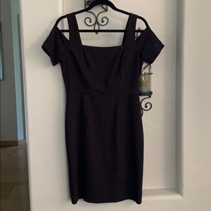 Timeless black BCBGMaxazria off shoulder dress, 8